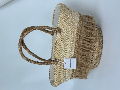 Жіноча пляжна сумка з соломи  80357 фото
