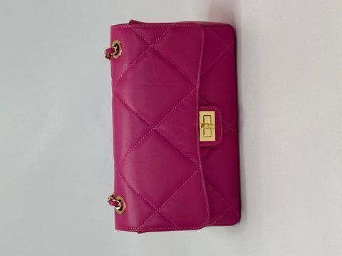 Сумочка з натуральної шкіри в кольорі фуксія 91630 фото